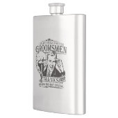 花婿の付添人ありがとう フラスク (左)