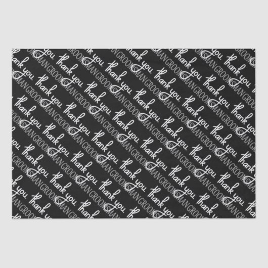 花婿の付添人ありがとう 薄葉紙 (正面)