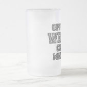 花婿の付添人のギフトのガラスビールステイン フロストグラスビールジョッキ (中央)