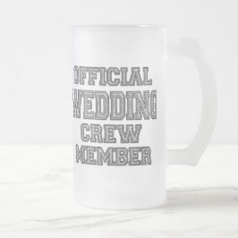 花婿の付添人のギフトのガラスビールステイン フロストグラスビールジョッキ