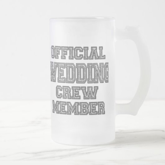 花婿の付添人のギフトのガラスビールステイン フロストグラスビールジョッキ (右)