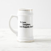 花婿の付添人の結婚式ビールステイン ビールジョッキ (左)