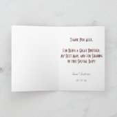 花婿の付添人 サンキューカード (内部)