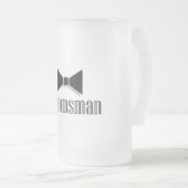 花婿の付添人 フロストグラスビールジョッキ (正面右)