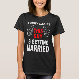 花婿の仲間たち バチェラーパーティー 結婚式 ごめんね Tシャツ