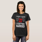 花婿の仲間たち バチェラーパーティー 結婚式 ごめんね Tシャツ (正面フル)