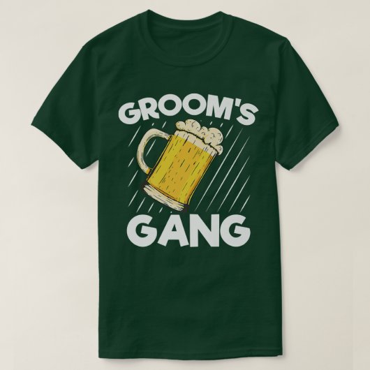 花婿の仲間たち、独身最後の夜 Tシャツ (デザイン正面)