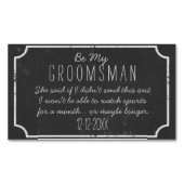 花婿の仲間依頼 25枚の磁気プロポーズカード マグネット名刺 (正面)