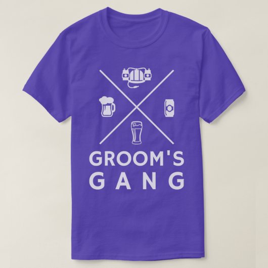 花婿の仲間 バチェラーパーティー Tシャツ (デザイン正面)