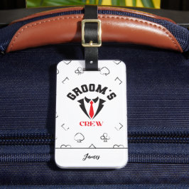 花婿の仲間 - 現代のブライズメンの独身最後の旅 ラゲッジタグ