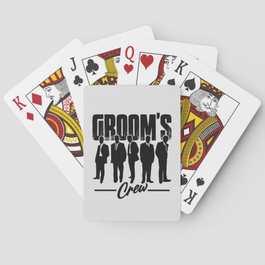 花婿の仲間 groom's crew 結婚前最後の男同士の会 Bachelor Party トランプ (裏面)