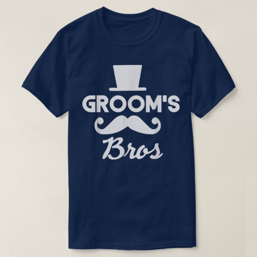 花婿の兄弟の結婚式の仲間　バチェラーパーティー Tシャツ (デザイン正面)