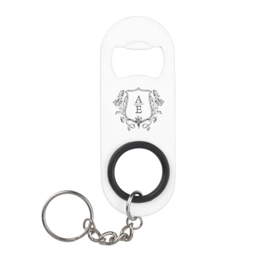 花婿の友人へのギフト ウェディングギフト - 名入れ済み キーホルダー栓抜き (正面)