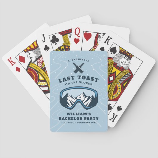 花婿の大人の週末パーソナライズラッキーラブ トランプ (裏面)