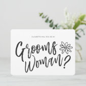 花婿の女性 ウェディングパーティーのお願い | 招待状 (スタンド正面)