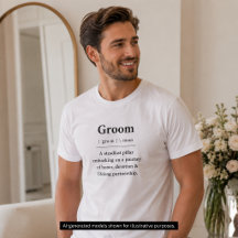 花婿の定義Tシャツ | 花婿へのギフト