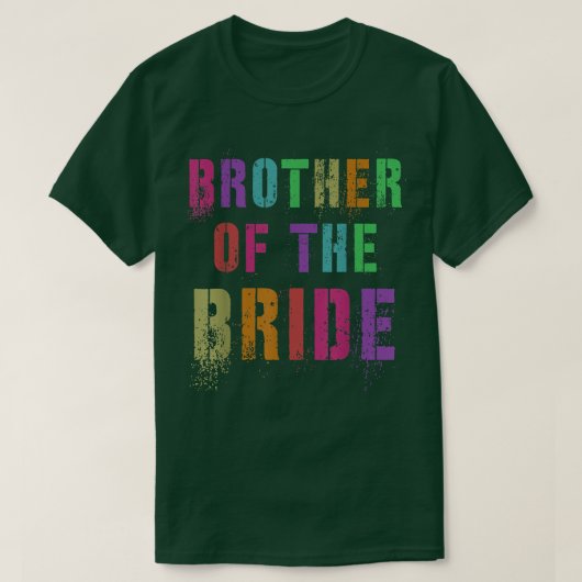 花婿の弟 結婚式 兄弟 家族 友人 Tシャツ (デザイン正面)