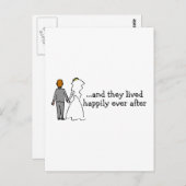 花婿の後も二人は幸せに暮らしていた ポストカード (正面/裏面)
