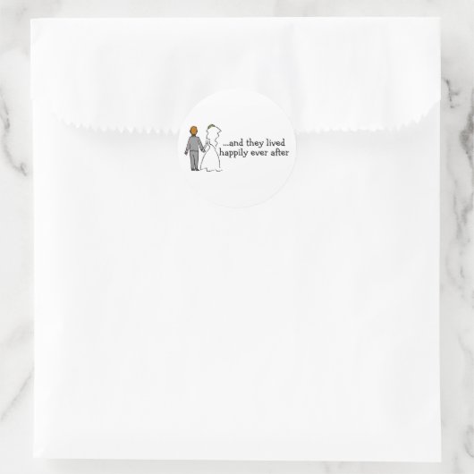 花婿の後も二人は幸せに暮らしていた ラウンドシール (バッグ)