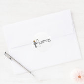 花婿の後も二人は幸せに暮らしていた ラウンドシール (封筒)