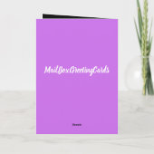 花婿の挨拶カー来ドを見なさい カード (裏面)