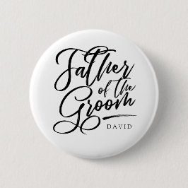 花婿の書道の父エレガント 缶バッジ