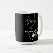 花婿の最後のパーティーに最適な名入れギフト コーヒーマグカップ (正面右)