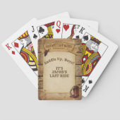 花婿の最後のロデオ 少年たち、鞍を乗れ! トランプ (裏面)