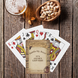 花婿の最後のロデオ 少年たち、鞍を乗れ! トランプ