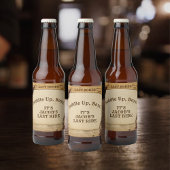 花婿の最後の荒野騎馬行 さぁ、男たちよ、独身最後の祭りだ! ビールラベル