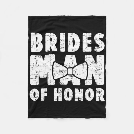 花婿の最高の男の友達 ウェディング バッカロア バッカロア パーティー フリースブランケット (正面)