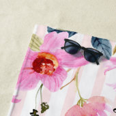 花婿の母のためのパーソナライズされたウェディング ビーチタオル (インサイチュ)