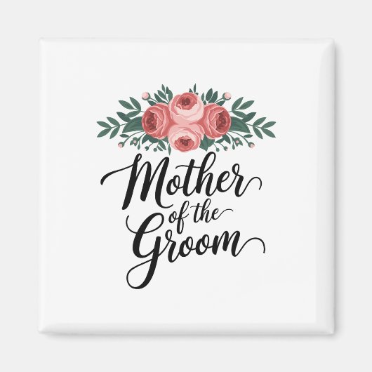 花婿の母のウェディングシャワー母から マグネット (正面)