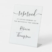 花婿の母の台本 台座サイン (正面)