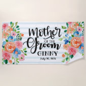 花婿の母への特別な贈り物 ビーチタオル (正面)