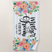 花婿の母への特別な贈り物 ビーチタオル (正面)