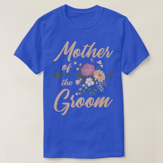 花婿の母 ウェディングパーティー特別な日のプレット Tシャツ (デザイン正面)