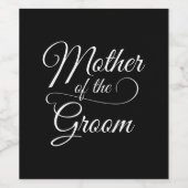 花婿の母 エレガント ワインラベル (シングルラベル)