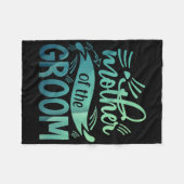 花婿の母 シャツ 花嫁 ブライズメイド パーティー フリースブランケット (正面(横))