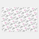 花婿の母 ラッピングペーパー フラットシート 3枚セット ラッピングペーパーシート (正面)