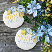 花婿の母 レモン ブライダル シャワー ピン オン ボタン