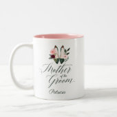 花婿の母 | 水彩花柄ハイヒール ツートーンマグカップ (左)