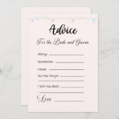 花婿の灯りのぶら下がったアドバイス 招待状 (正面/裏面)