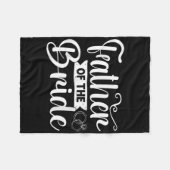 花婿の父 面白い 結婚式 バチェラーパーティー フリースブランケット (正面(横))