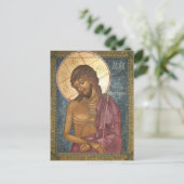 花婿の犠牲キングシップアイコンのキリスト ポストカード (スタンド正面)