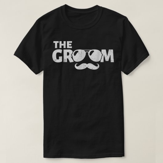 花婿の独身最後の夜のチーム ウェディングチーム 面白い Tシャツ (デザイン正面)