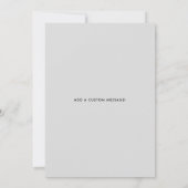 花婿の男の依頼 | ブラック スクリプト オーダーメイド 招待状 (裏面)