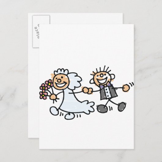 花婿の結婚駆け落ち 案内ポストカード (正面/裏面)