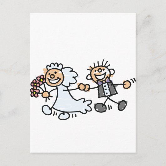 花婿の結婚駆け落ち 案内ポストカード (正面)