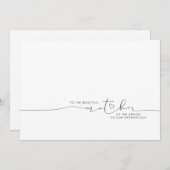 花婿の美しい母にメッセージ (正面/裏面)